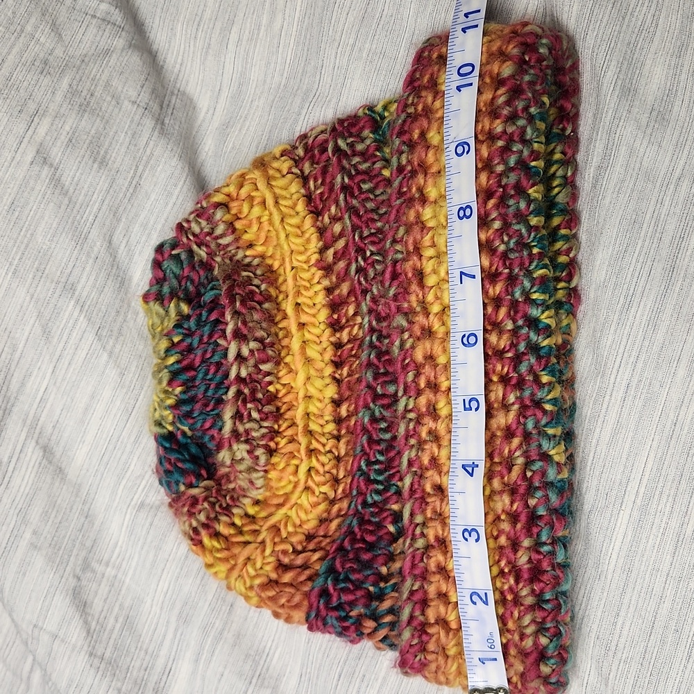 Homemade crocheted stocking hat - Picture 3 of 3